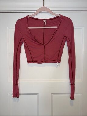 Urban Outfitters Out from Under Long Sleeve Ribbed Crop Top